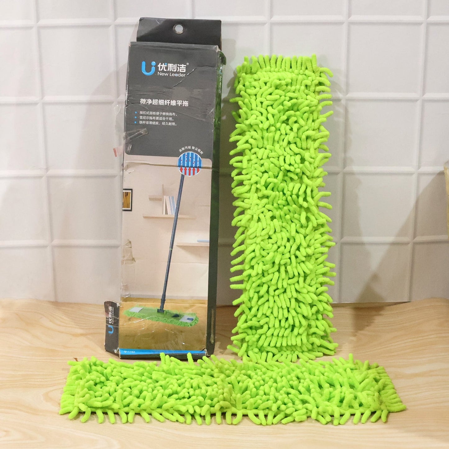 Microfiber Mop with Extendable Handle for Home & Office Cleaning (Pipe Not Inluded)