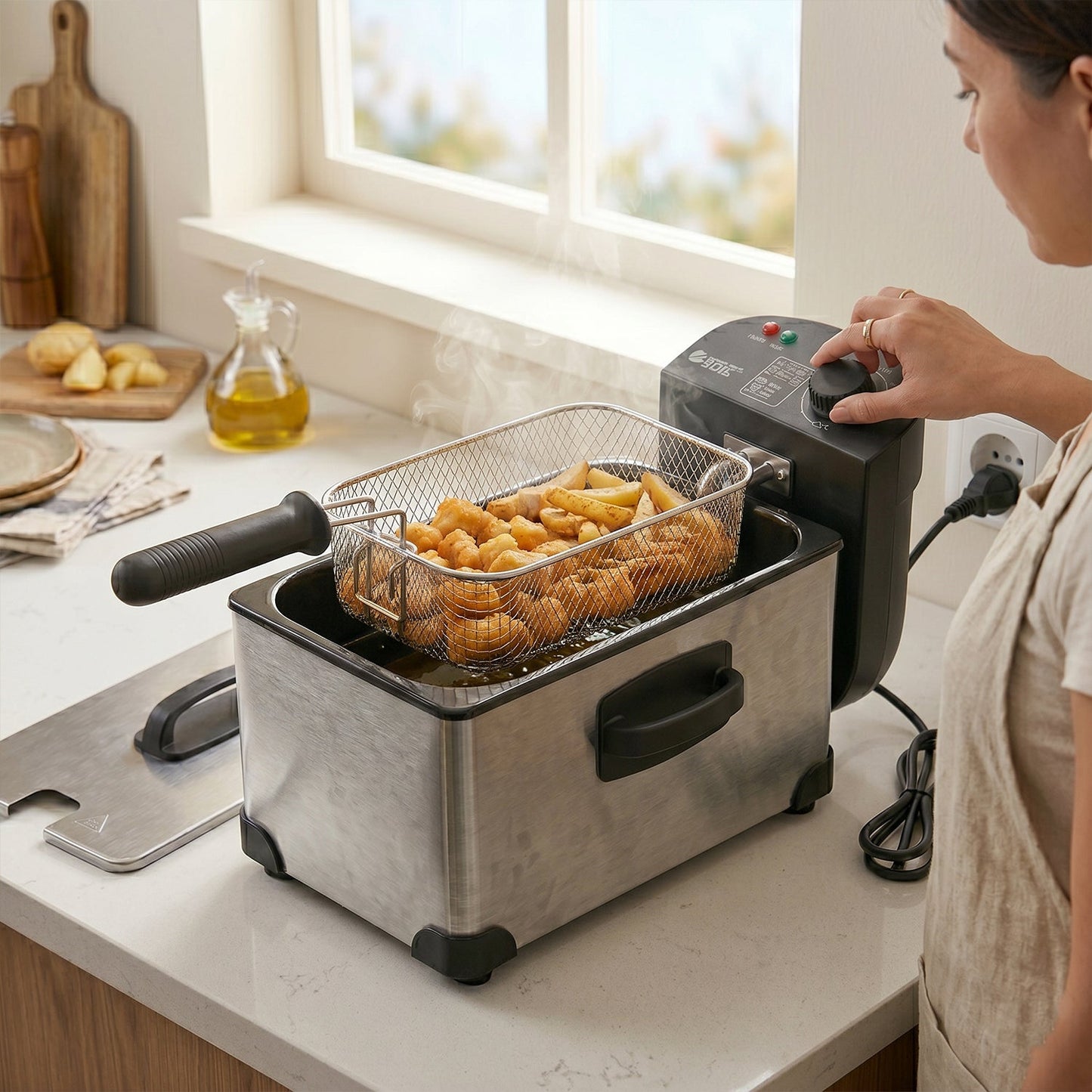 Orbit Heavy Duty 2000W Deep Fryer with 3 Litre Oil Capacity