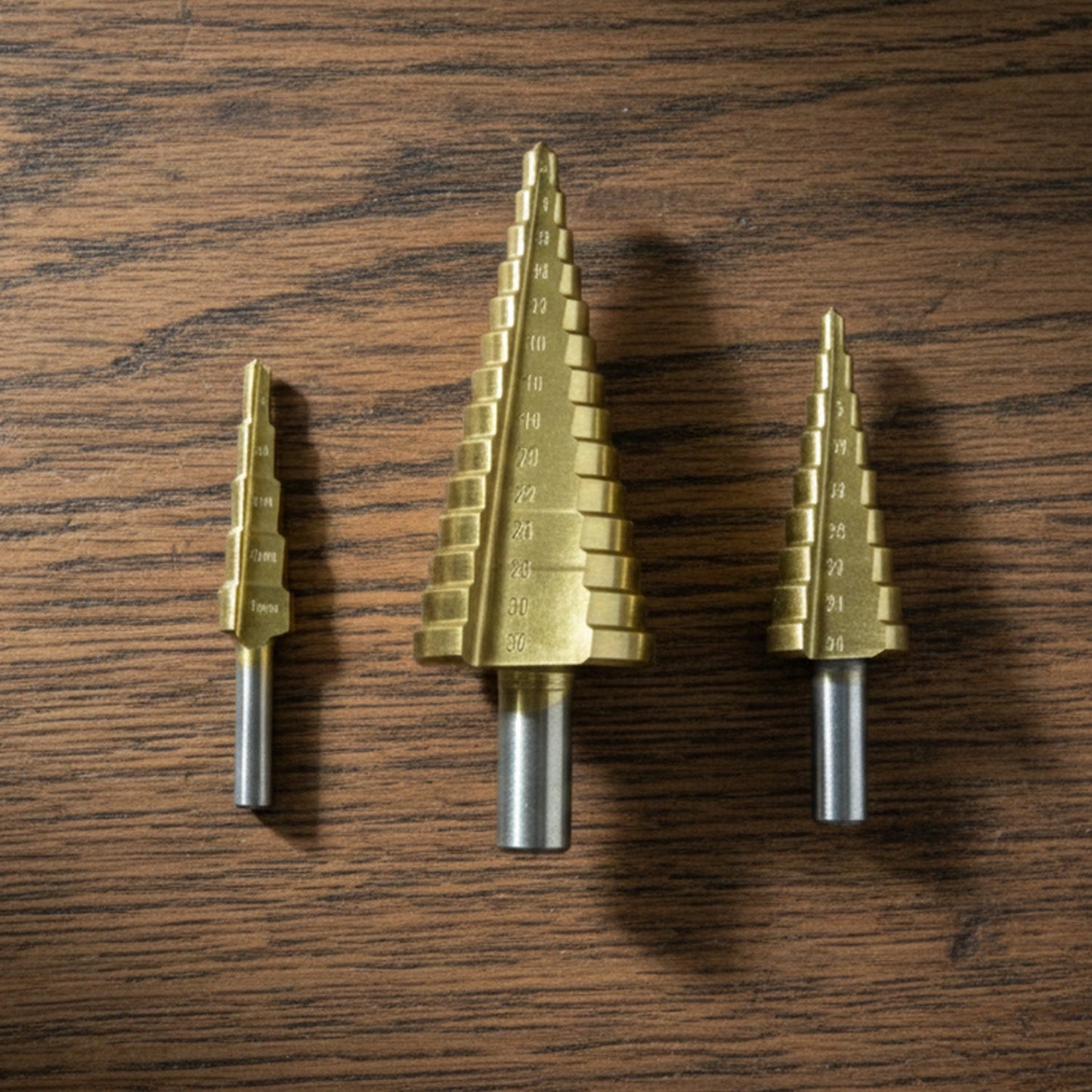 3X Large HSS Steel Step Cone Drill Titanium Bit Set Hole Cutter (4-32, 4-20, 4-12mm)