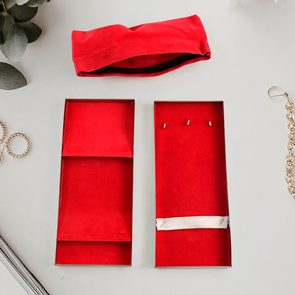 Velvet-lined steel jewellery box with lock compartments detail India