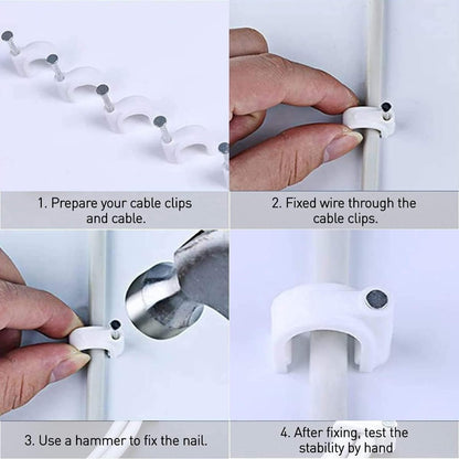 wall cable organizer clips