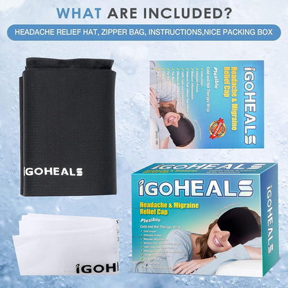 Warm compress head therapy cap