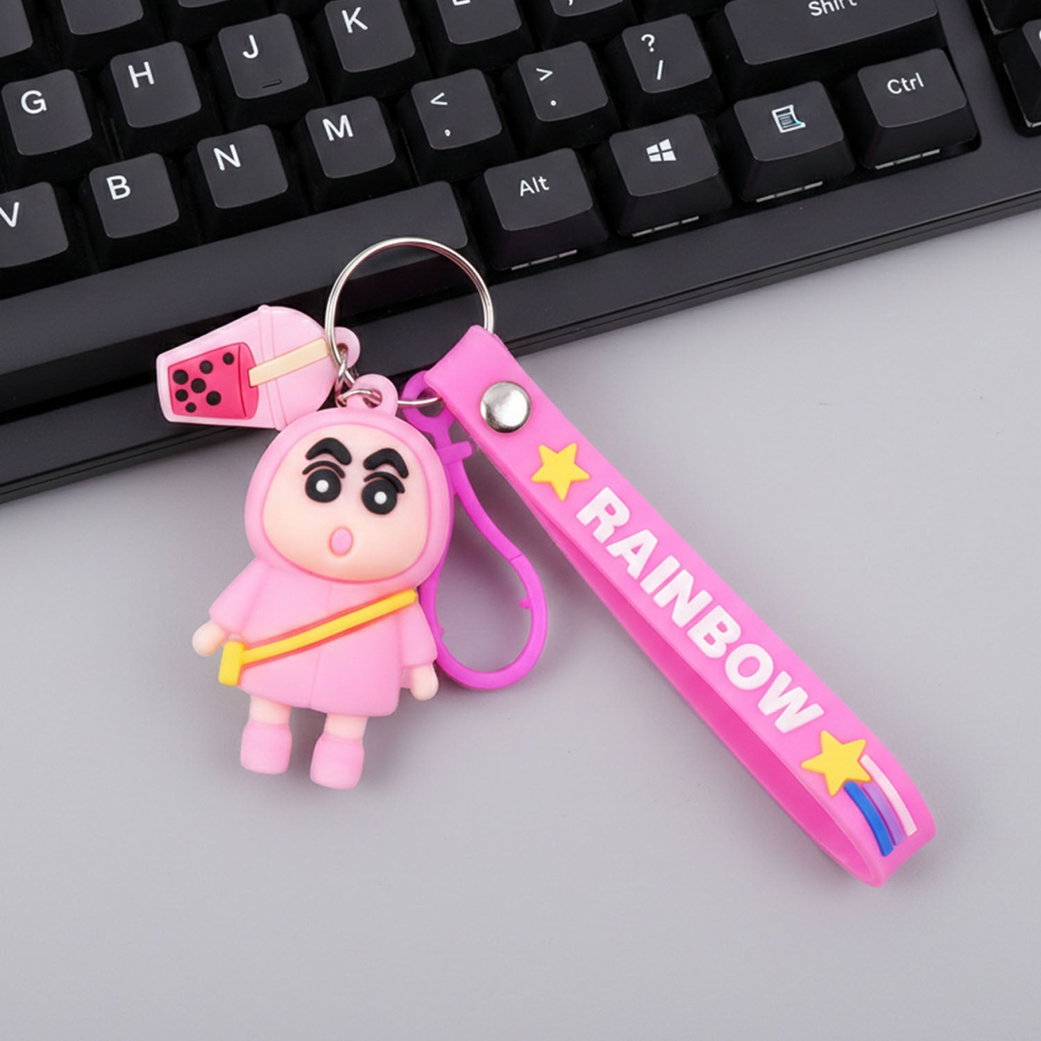 Stylish cartoon key ring charm