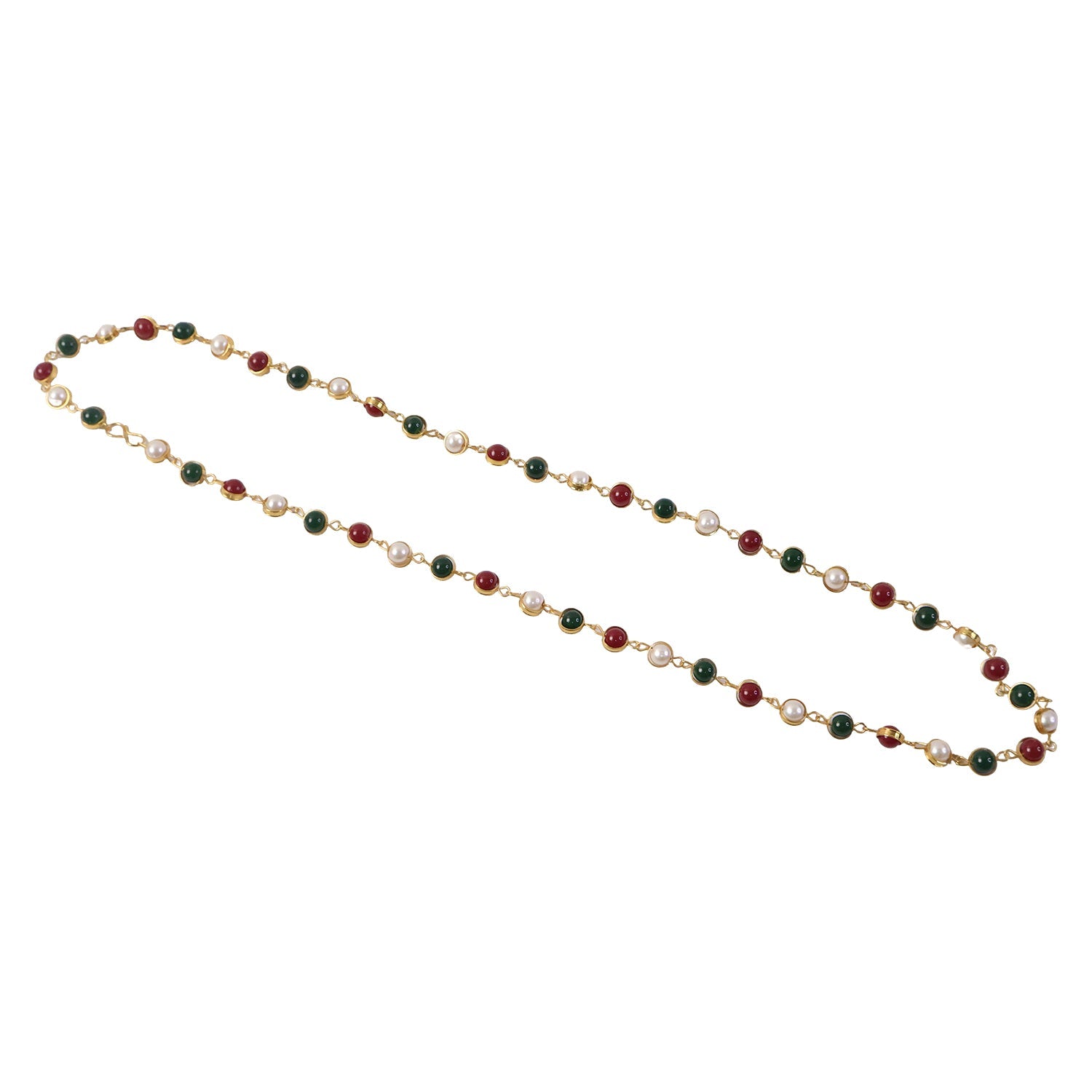 Ethnic pearl necklace