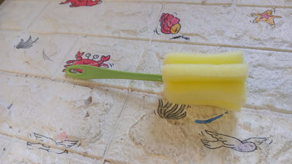 20cm multi-use sponge scrubber brush for kitchen cleaning – lightweight and easy to use